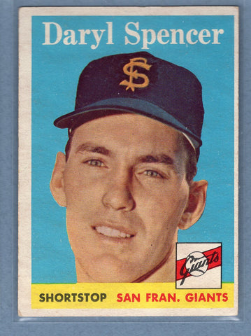 1958 Topps #68 Daryl Spencer (b) VG-EX  GO501