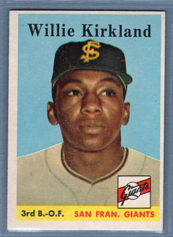 1958 Topps #128 Willie Kirkland EX-MT  GO401