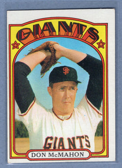 1972 Topps #509 Don McMahon EX  GO483