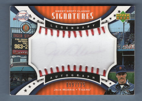 2007 Upper Deck  Sweet Spot Classic Jack Morris 99/125