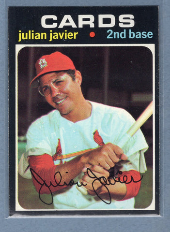 1971 Topps #185 Julian Javier  (b) EX-MT  GO340