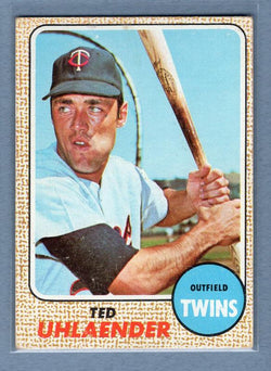 1968 Topps #28 Ted Uhlaender EX  GO534