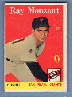1958 Topps #447 Ray Monzant (b) VG-EX  GO387