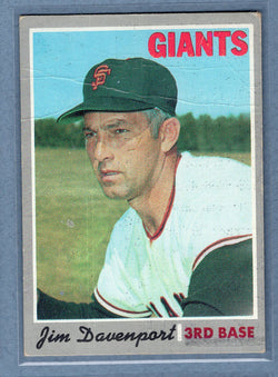 1970 Topps #378 Jim Davenport  G  GO695