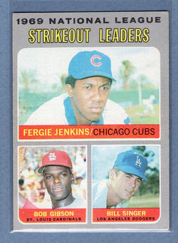 1970 Topps #71 NL Strikeout Leaders (Gibson)  EX  GO450