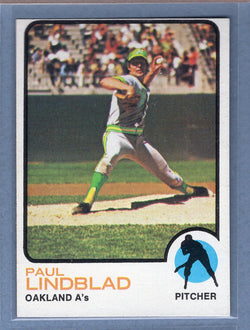 1973 Topps #406 Paul Lindblad  EX  GO550