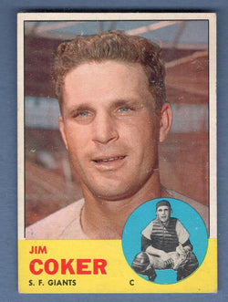 1963 Topps #456 Jim Coker(2) EX-MT    CCS105