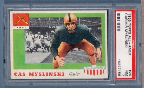 1955 Topps All American #25 Casimir Myslinski (15227156) PSA 7