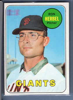 1969 Topps 251 Ron Herbel VG-EX SET BREAK