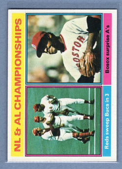 1976 Topps #461 Nl & Al Champs  (e) EX-MT  GO450