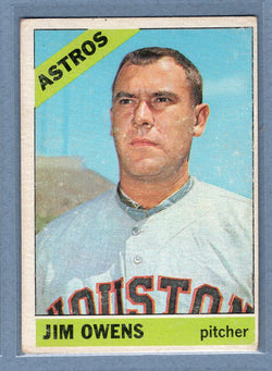 1966 Topps #297 Jim Owens (st) (b) VG  GO470