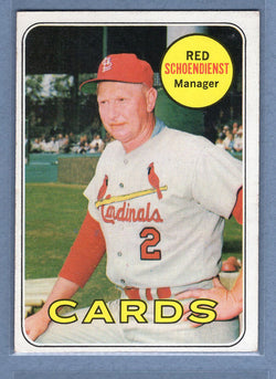 1969 Topps #462 Red Schoendienst (HOF) EX  GO477