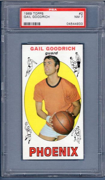 1969 Topps #2 Gail Goodrich PSA 7