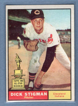 1961 Topps #77 Dick Stigman EX   GO195