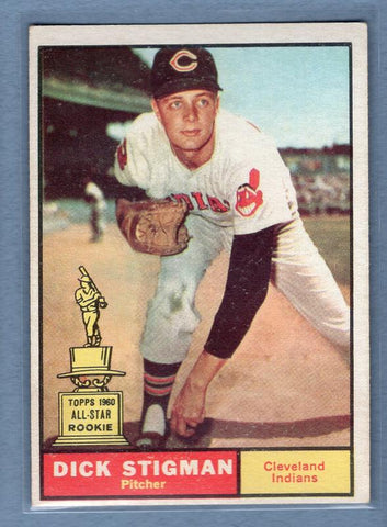 1961 Topps #77 Dick Stigman EX   GO195
