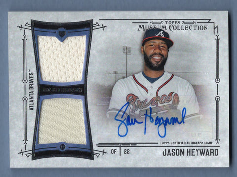 2015 Topps Museum Collection Dual Relic Auto Jason Heyward 59/75