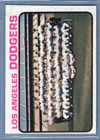 1973 Topps #91 Los Angeles, Dodgers Team  (E) EX-MT  GO669