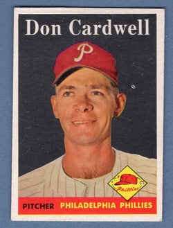 1958 Topps #372 Don Cardwell VG-EX  GO495