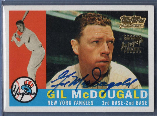 2001 Topps Team Legends Auto Gil McDougald