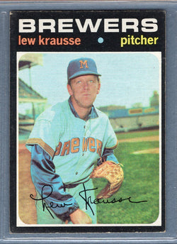 1971 Topps #372 Lew Krausse  EX  SB1