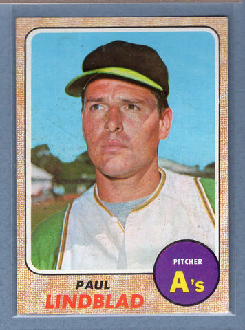 1968 Topps #127 Paul Linblad (st) (a)  VG  GO550