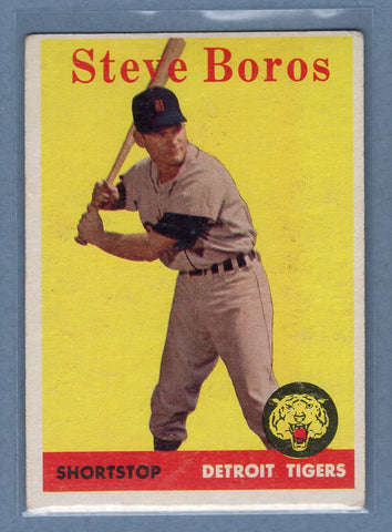 1958 Topps #81 Steve Boros (a) VG-EX  GO501