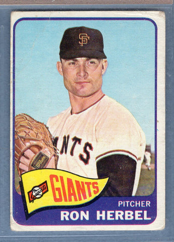 1965 Topps #84 Ron Herbel VG  GO320