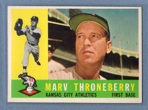 1960 Topps #436 Marv Throneberry EX-MT  GO480