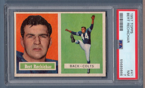 1957 Topps #41 Bert Rechichar (55689866) PSA 7