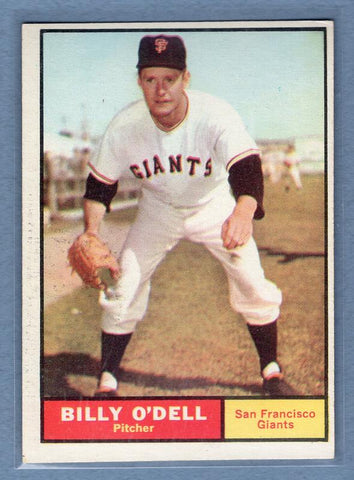 1961 Topps #96 Billy O'Dell EX   GO195
