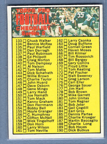 1970 Topps #132 Checklist DP EX-MT  GO263B