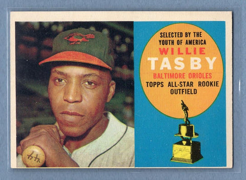 1960 Topps #322 Willie Tasby EX   GO550