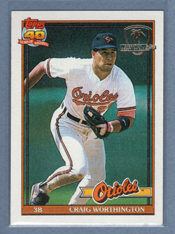 1991 Topps Desert Shield #73 Craig Worthington  NM  GO500