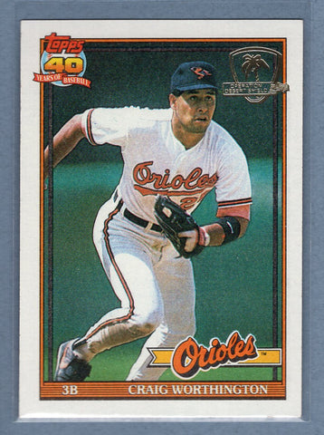 1991 Topps Desert Shield #73 Craig Worthington  NM  GO500