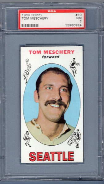 1969 Topps #19 Tom Meschery PSA 7