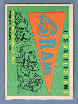 1959 Topps #126 Los Angeles Rams Pennant Card (b) VG-EX  GO130