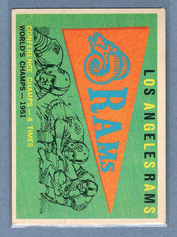 1959 Topps #126 Los Angeles Rams Pennant Card (b) VG-EX  GO130