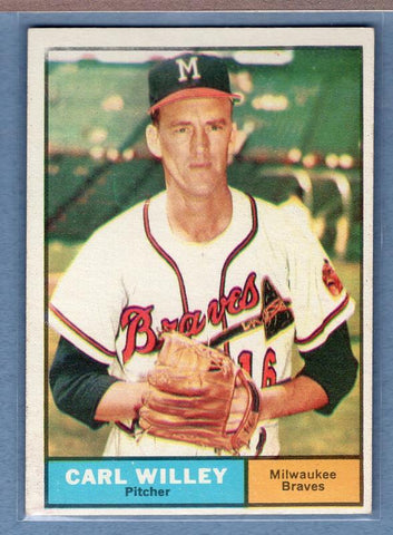 1961 Topps #105 Carl Willey EX   GO195