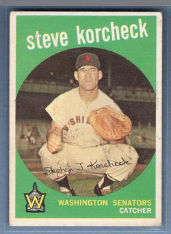 1959 Topps #284 Steve Korcheck VG-EX    Set Break A