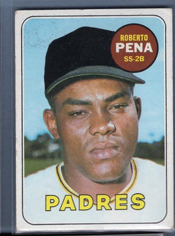 1969 Topps 184 Roberto Pena VG-EX SET BREAK