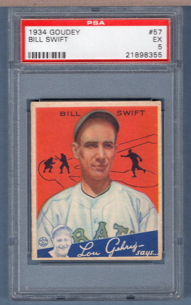 1934 Goudey #57 Bill Swift (21898355) PSA 5