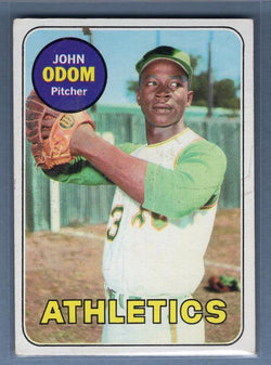 1969 Topps 195 John Odom VG-EX SET BREAK