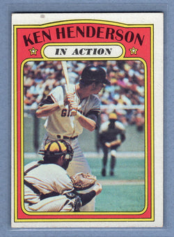 1972 Topps #444 Ken Henderson IA EX  GO500