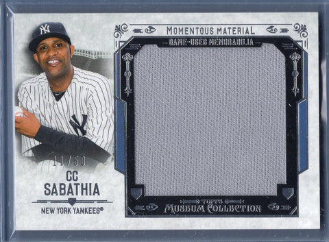 2015 Topps  Museum Collection CC Sabathia Jumbo Relic