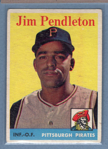1958 Topps #104 Jim Pendleton (a) VG  GO501
