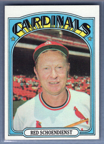 1972  Topps #67 Red Schoendienst (HOF) Ex-Nm