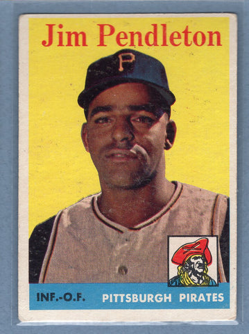 1958 Topps #104 Jim Pendleton (b) VG-EX  GO501