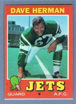 1971 Topps #124 Dave Herman EX-MT  GO248