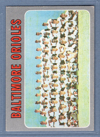 1970 Topps #387 Baltimore Orioles Team  EX   SB1