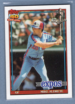 1991 Topps Desert Shield #483 Mike Aldrete  NM  GO625
